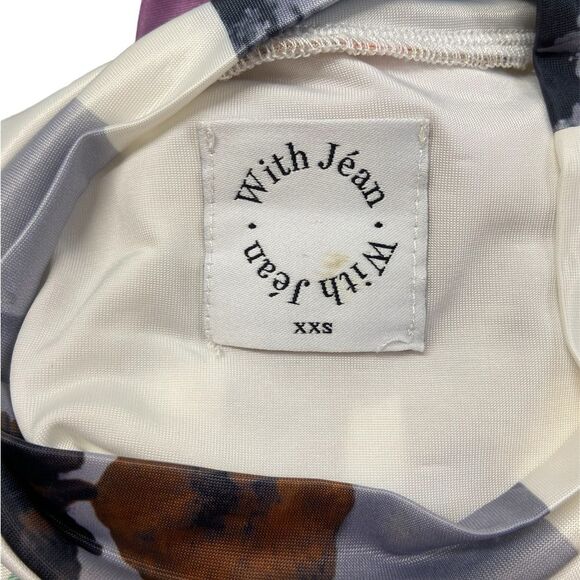 WITH JEAN Artwork Print Morph Maxi Dress in Floral Mimicry Size XXS - Picture 8 of 11